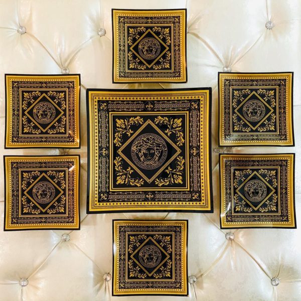 first-copy-7-pieces-versace-snacks-plate-set-3 First Copy 7 Pieces VERSACE Snacks PLATE SET view 3