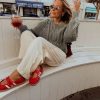First Copy ADIDAS ORIGINALS SAMBA MARY JANE RED COLOR 🖤 view 2