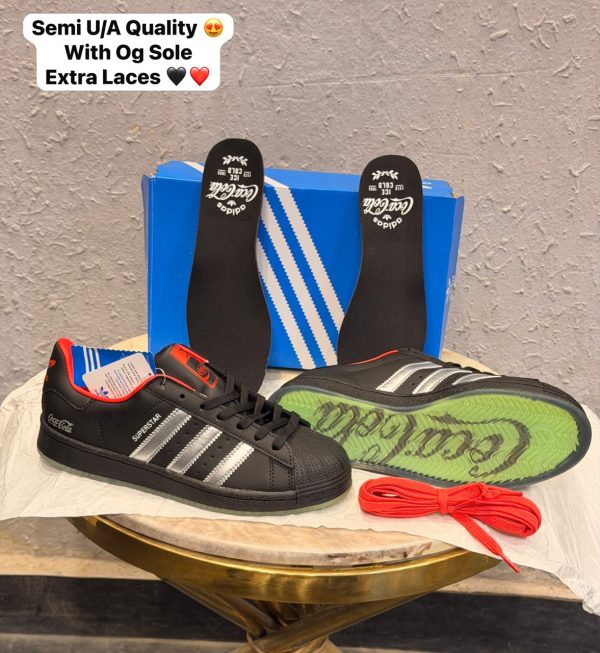 First Copy Adidas Originals Superstar II COCA COLA Black 2026 view 1