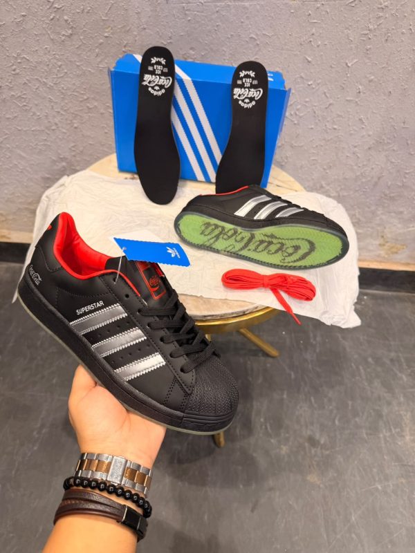 First Copy Adidas Originals Superstar II COCA COLA Black 2026 view 3