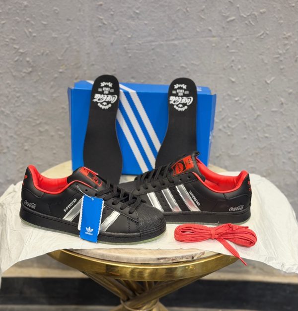 First Copy Adidas Originals Superstar II COCA COLA Black 2026 view 4