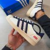 First Copy Adidas Superstar X White BLUE Supreme view 2