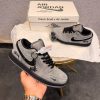 First Copy Air Jordan Retro 1 Low Stussy Grey Black Designer Sneakers