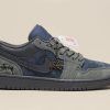 First Copy AIR JORDANS RETRO 1 LOW STUSSY GREY BLUE KEYCHAIN 2026 view 4