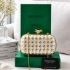 First Copy Bottega Veneta Knot Leather Clutch With Original Box Dustcover Highend view 1