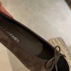 First Copy Chanel Cap-Toe Suede Ballet Flats 12A Master Ladies Footwear