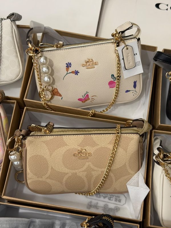 first-copy-coach-nolita-zipper-hardware-clasp First Copy Coach Nolita Top Quality Monogram Leather Shoulder Bag with Charms