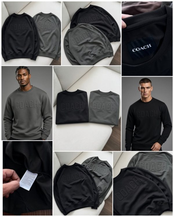 first-copy-coach-prewinter-fleece-crewneck-sweatshirt-front First Copy Coach Premium Heavyweight Prewinter Fleece Crewneck Sweatshirt