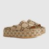 First Copy Gucci GG Platform Slide Sandal view 1