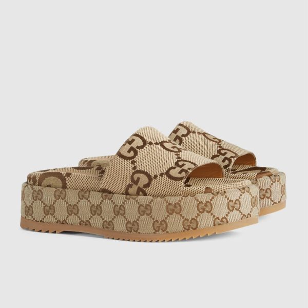 First Copy Gucci GG Platform Slide Sandal view 1
