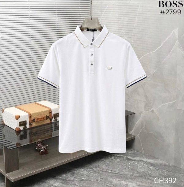 First Copy Hugo Boss 100% Mercerised Cotton Designer Polo T-Shirt
