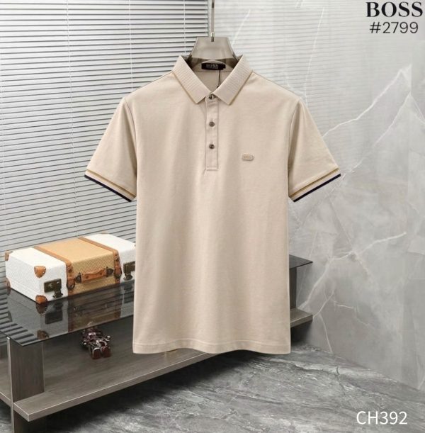 First Copy Hugo Boss 100% Mercerised Cotton Designer Polo T-Shirt