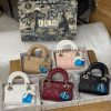 First Copy Lady Dior Mini Cannage Quilted Lambskin Leather Handbag