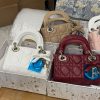 First Copy Lady Dior Mini Cannage Quilted Lambskin Leather Handbag