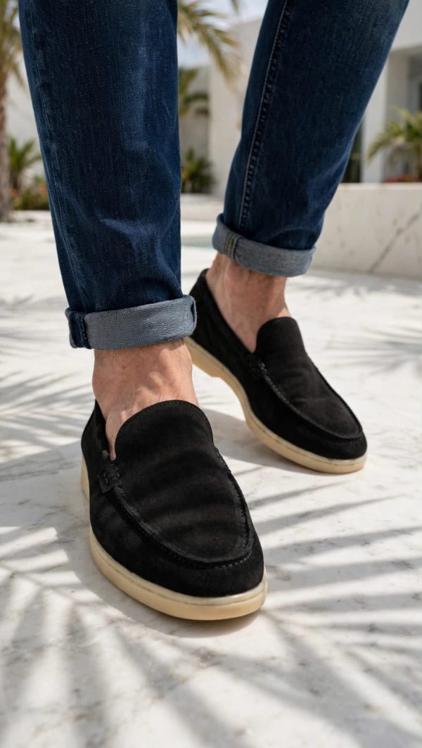 First Copy LORA Piana OG Leather Loafers view 1