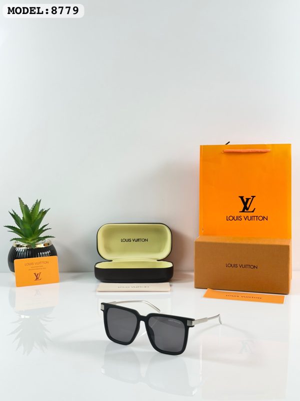 First Copy LOUIS VUITTON 8779 SILVER MATTE BLACK view 2