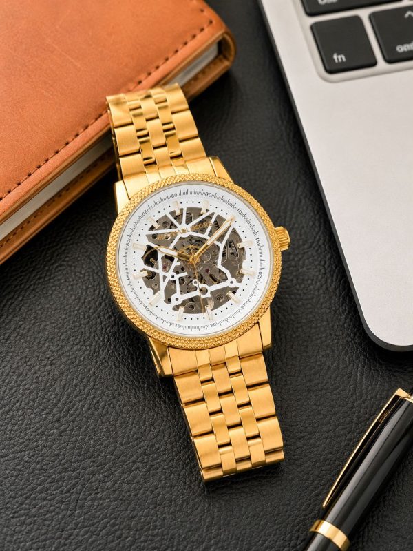 First Copy Michael Kors Automatic Skeleton Watch view 1