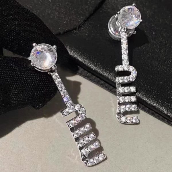 First Copy Miu-miu LOGO Crystal-embellished Necklace view 1