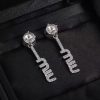 First Copy Miu-miu LOGO Crystal-embellished Necklace view 2