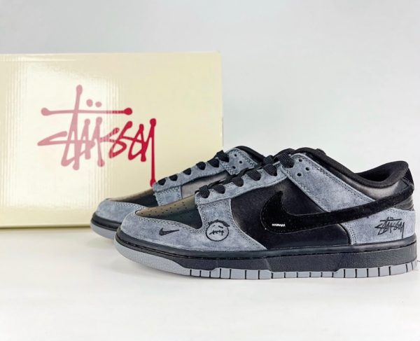 First Copy Nike SB Dunk Low Stussy x KAWS Edition Skateboard Sneakers