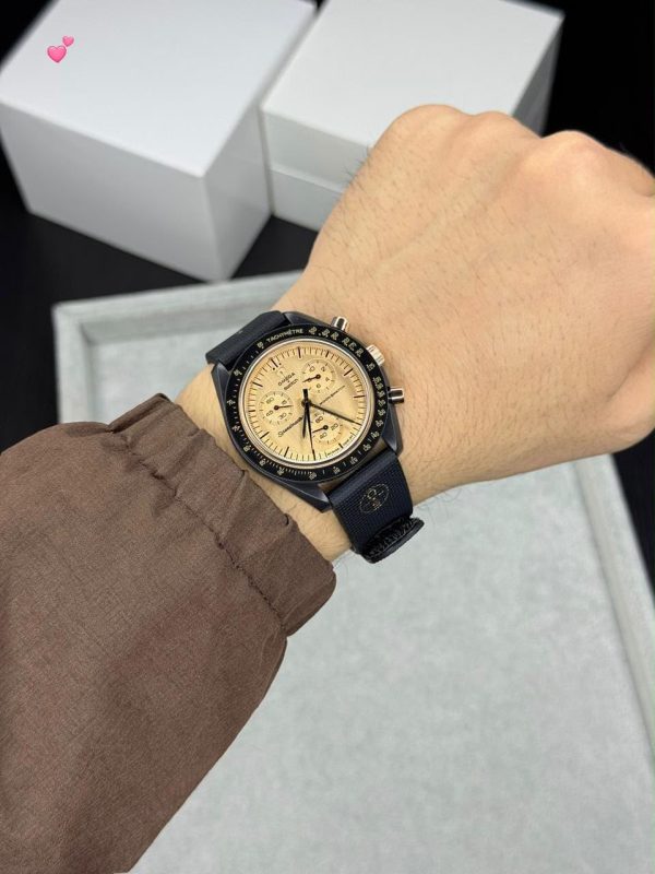 First Copy Omega x Swatch MoonSwatch Mission to Neptune view 2