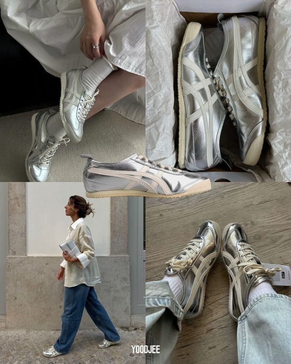 First Copy Onitsuka Tiger Mexico 66 Silver Girls view 2