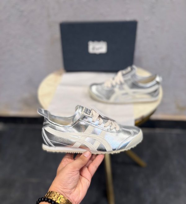 First Copy Onitsuka Tiger Mexico 66 Silver Girls view 4