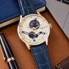 First Copy Patek Philippe Skeleton Automatic Watch – Luxury Blue Edition view 1