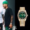 First Copy Product Name : Rolex Oyster Perpetual Day Date Gold-green 40 Battery view 2