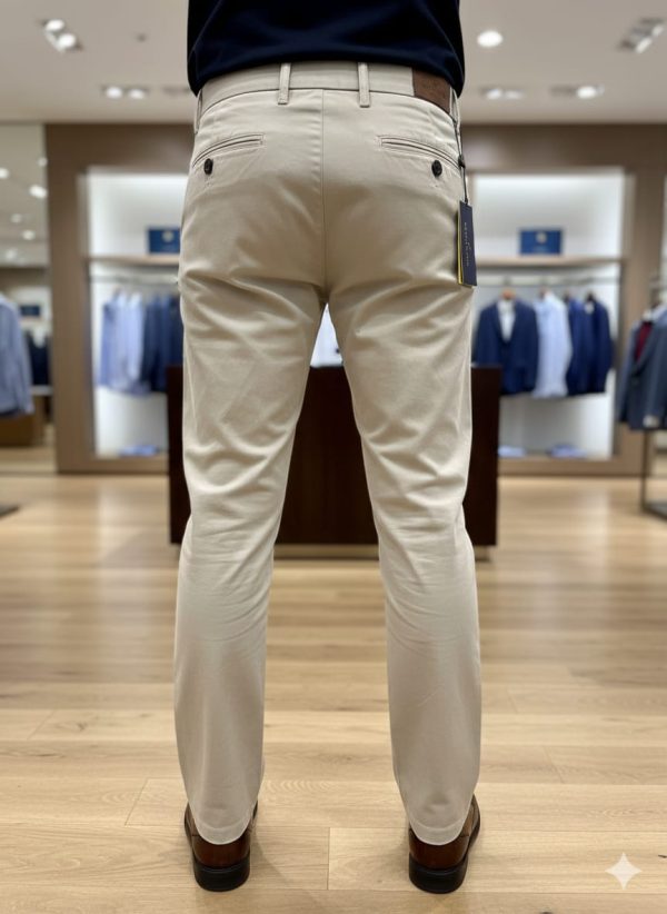 First Copy Ralph Lauren Cotton Stretch Slim Fit Trousers view 2