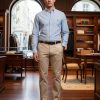 First Copy Ralph Lauren Cotton Stretch Slim Fit Trousers view 4