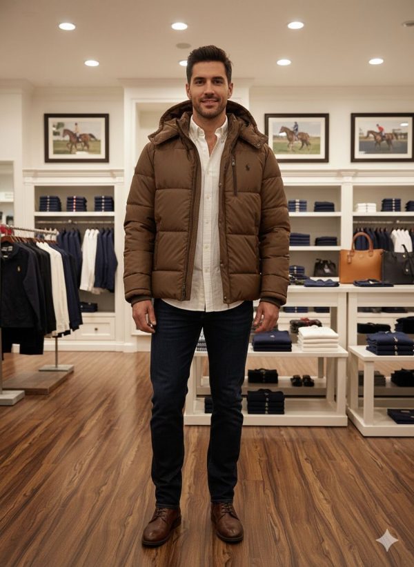 First Copy RALPH LAUREN IMPORTED EXCLUSIVE HIGH END PUFFER JACKET view 1
