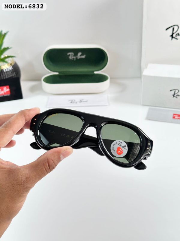 First Copy RAYBAN PUFFER 6832 SHINE BLACK GREEN view 3