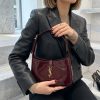 First Copy SAINT LAURENT LE 5 À 7 PATENT LEATHER SHOULDER BAG - CHERRY🍒 view 4