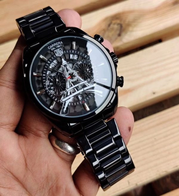 First Copy TAG Heuer Carrera Luxury Skeleton Tower Chronograph Watch view 2