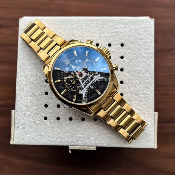 First Copy TAG Heuer Carrera Luxury Skeleton Tower Chronograph Watch view 3