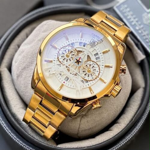 First Copy TAG Heuer Carrera Luxury Skeleton Tower Chronograph Watch view 4