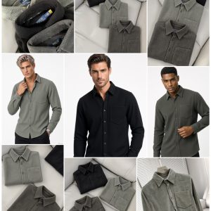 First Copy This Shirt Combines Style And Comfort, Making It Perfect For Leisurely, Relaxing Days. Made From Stretch Cotton REYON, It Features FULL Sleeves, D&G Print On Button Placket. view 1