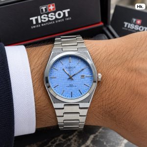 First Copy Tissot PRX 7A Stainless Steel Mens Quartz Watch with Integrated Bracelet