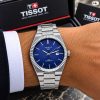 First Copy Tissot PRX 7A Stainless Steel Mens Quartz Watch with Integrated Bracelet