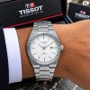 First Copy Tissot PRX 7A Stainless Steel Mens Quartz Watch with Integrated Bracelet