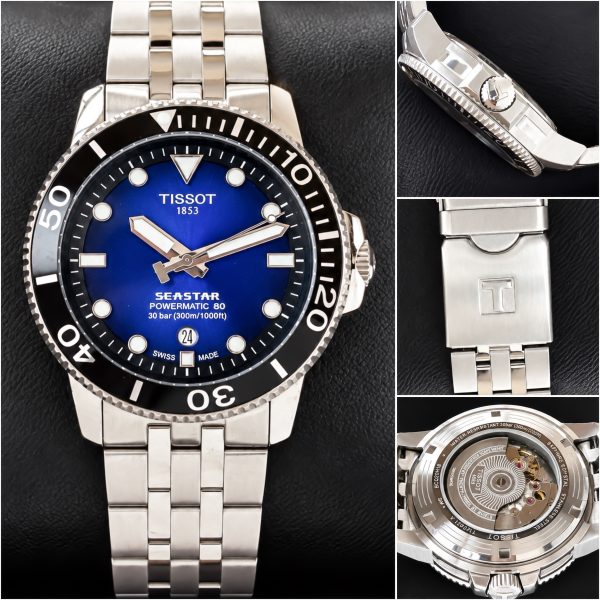 first-copy-tissot-seastar-automatic-watch-packaging First Copy Tissot Seastar 1000 Automatic Diver Watch with Blue Sunray Dial