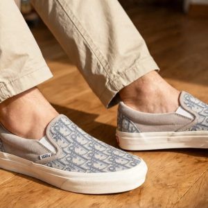 First Copy VANS Checkboard Slipon X DIOR view 1